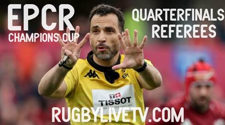 EPCR Champions Cup quarter finals referees announced