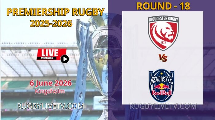 {Rd 18} Gloucester Vs Newcastle Red Bulls Live Stream - Premiership Rugby 2026