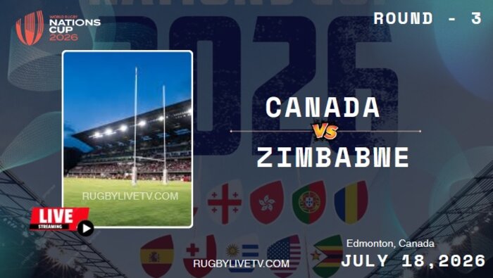 {Rd 3} Canada Vs Zimbabwe Nations Cup Rugby Live Stream & Replay