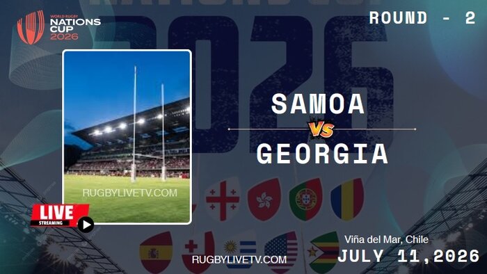 {Rd 2} Samoa Vs Georgia Nations Cup Rugby Live Stream & Replay