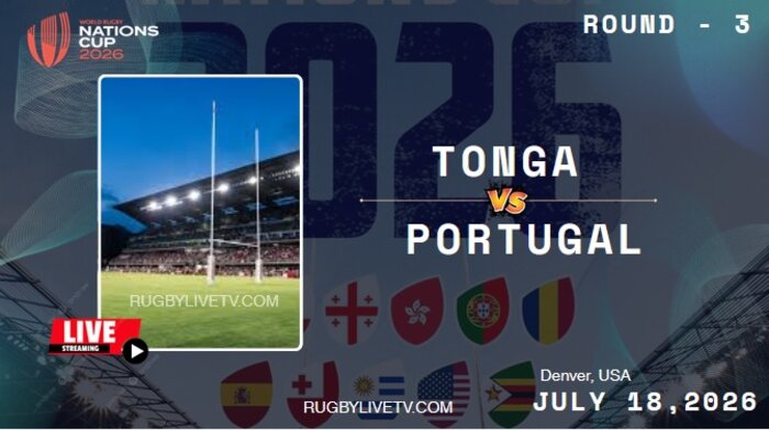 {Rd 3} Tonga Vs Portugal Nations Cup Rugby Live Stream & Replay