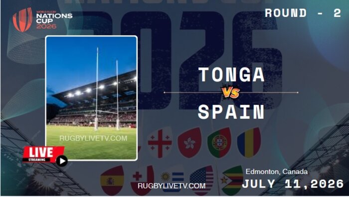 {Rd 2} Tonga Vs Spain Nations Cup Rugby Live Stream & Replay
