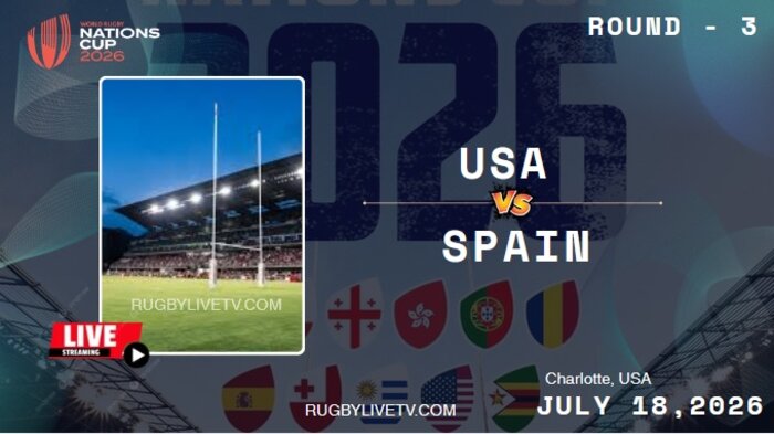 {Rd 3} USA Vs Spain Nations Cup Rugby Live Stream & Replay