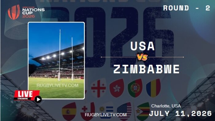 {Rd 2} USA Vs Zimbabwe Nations Cup Rugby Live Stream & Replay