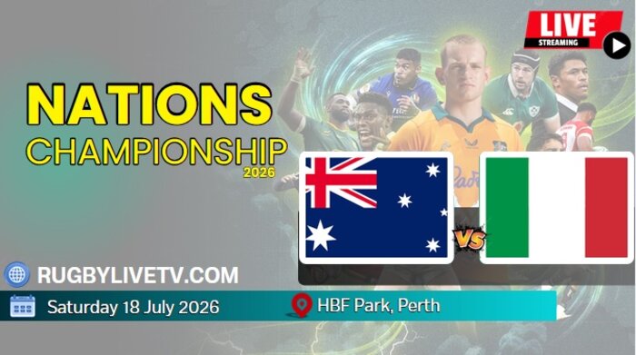 (Rd 3) Australia Vs Italy Nations Championship Rugby Live Stream & Replay slider