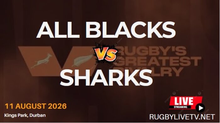 (Match-2) Sharks Vs All Blacks International Rugby Live Stream 2026