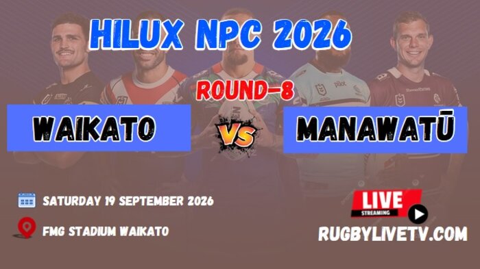 [Watch] - Rd 8 Manawatu Vs Waikato Live Stream | 2026 NPC