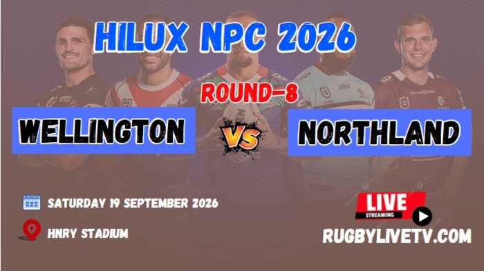 [Watch] - Rd 8 Northland Vs Wellington Live Stream | 2026 NPC