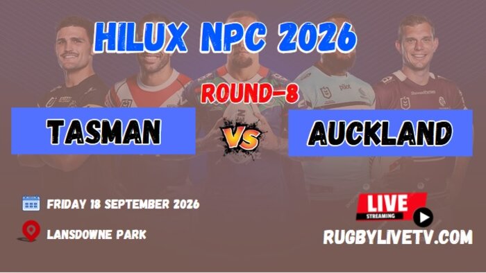 [Watch] - Rd 8 Tasman Vs Auckland Live Stream | 2026 NPC slider