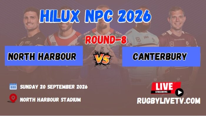 [Watch] - Rd 8 North Harbour Vs Canterbury Live Stream | 2026 NPC slider